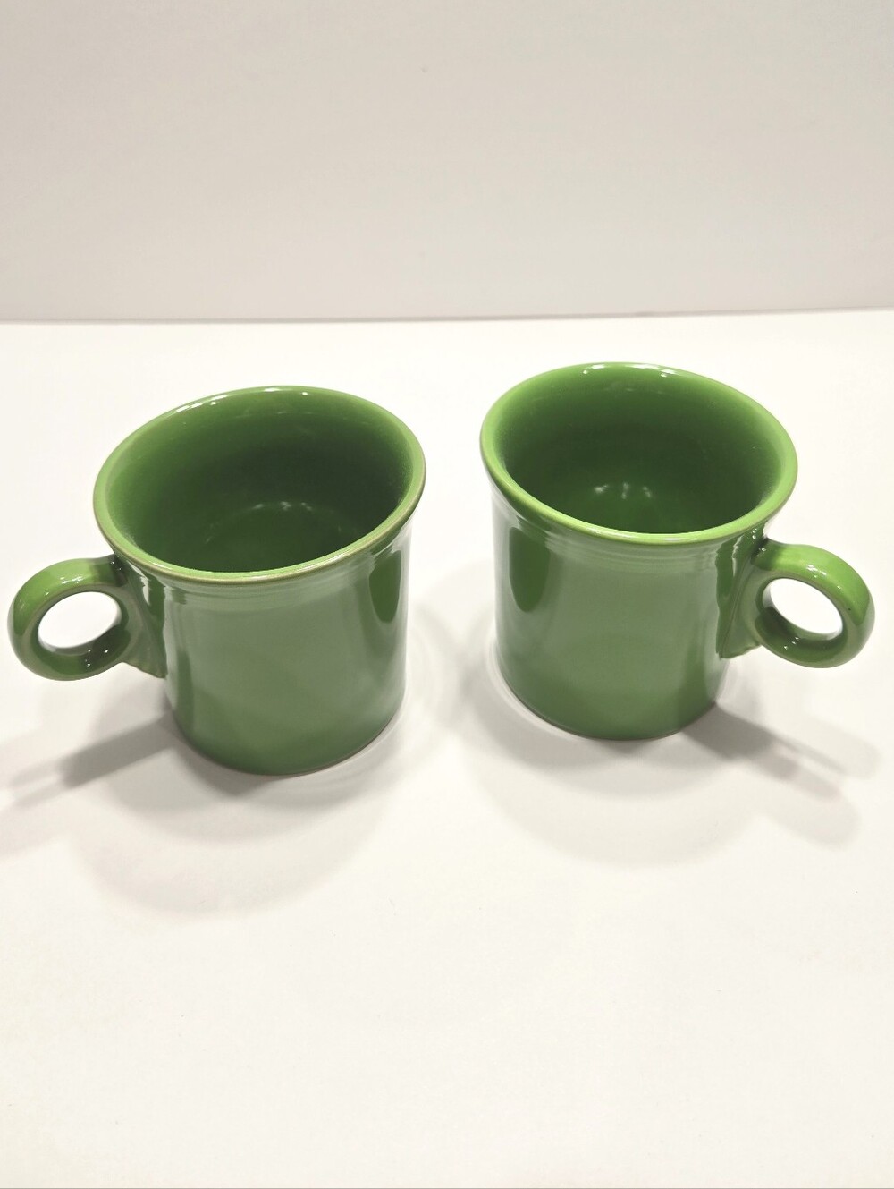 Green Fiestaware Coffee Mugs Set